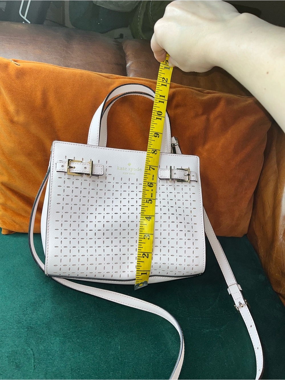 kate spade Pink Perforated Leather Tote - Picture 14 of 15